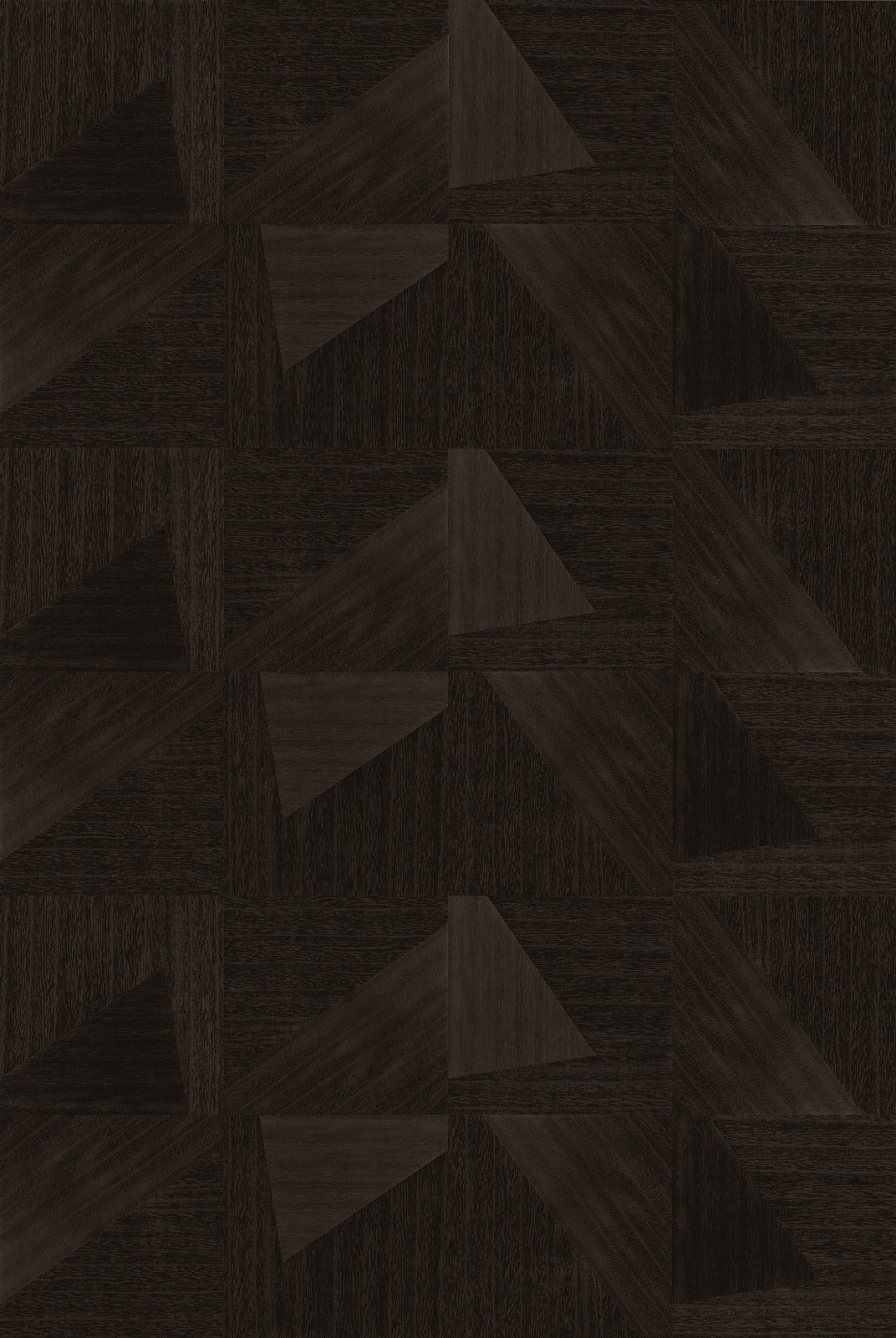 Midnight Grain wood-effect wall panel – shown as a full-wall feature