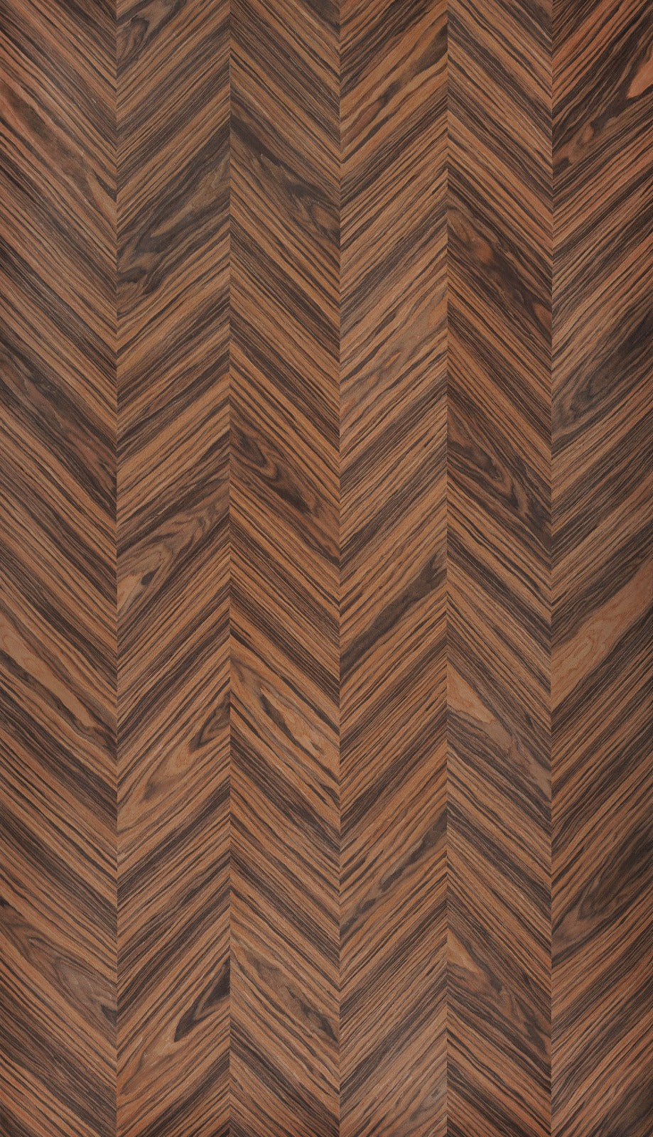 Sable Chevron wood-effect wall panel – shown as a full-wall feature