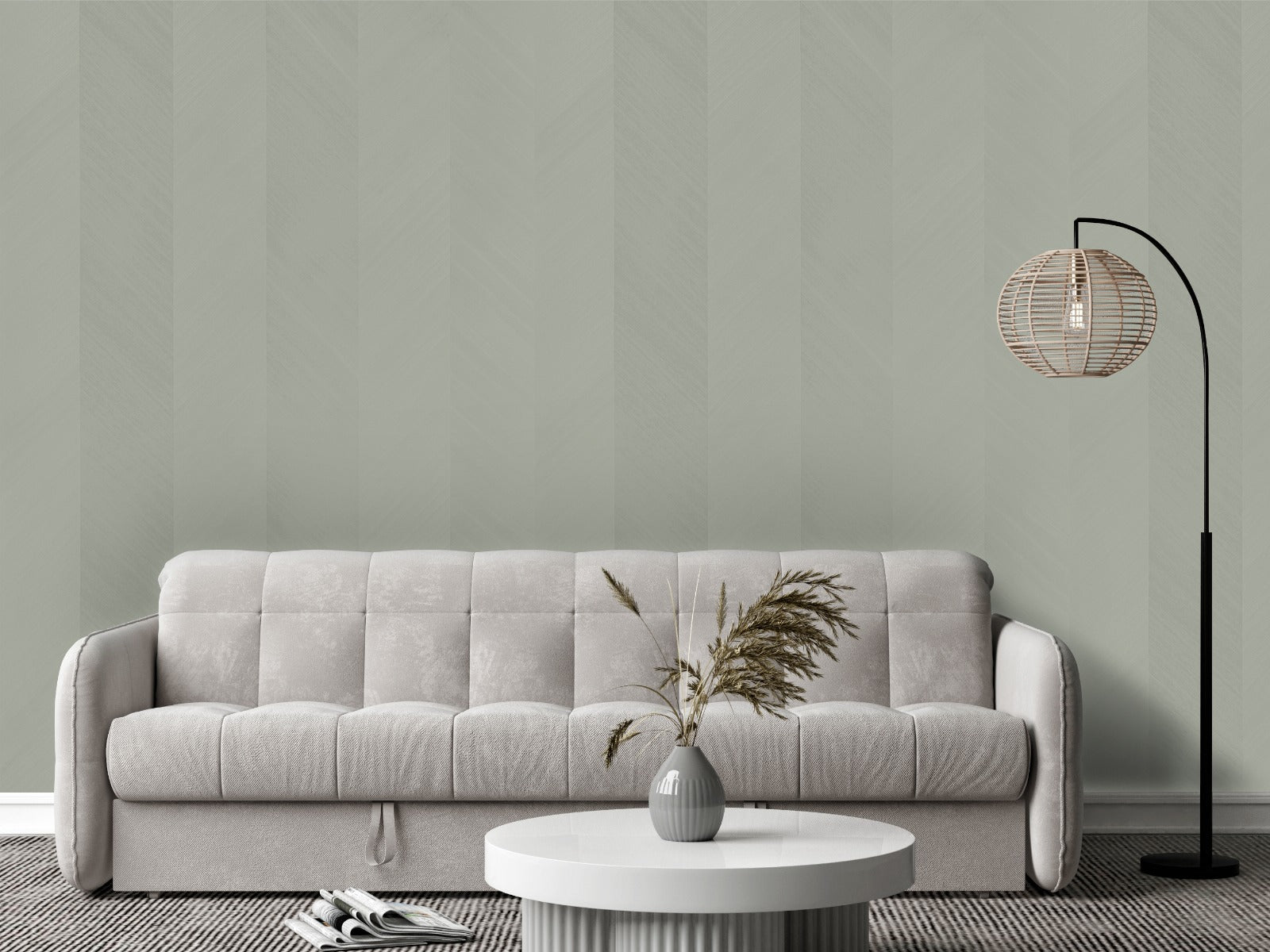 Zen Timber wood-effect wall panel styled in a modern interior