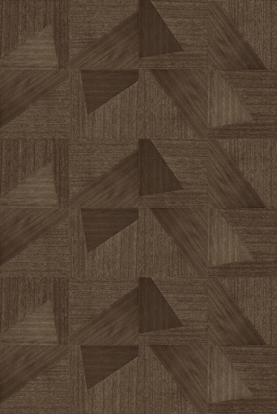 Dark Angle wood-effect wall panel – shown as a full-wall feature