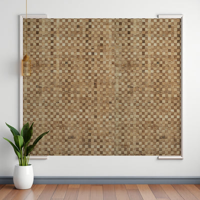 Earth Tile textured grasscloth wallcovering – shown as a full-wall feature