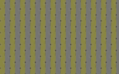 Dandelion Reverie - Olive Meadow botanical wallpaper – shown as a full-wall feature