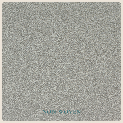 A square textured material swatch in a light warm gray or greige tone with the words 'NON WOVEN' printed near the bottom center.