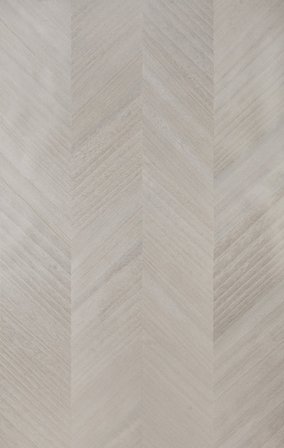 Silver Grain wood-effect wall panel – shown as a full-wall feature