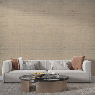 Weaver's Path textured grasscloth wallcovering styled in a modern interior